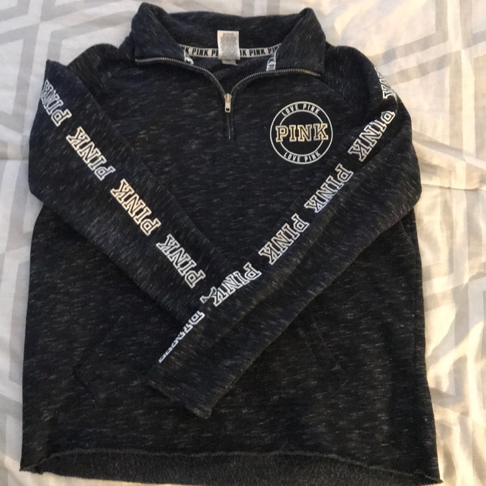 VS Pink Half-Zip Sweatshirt
